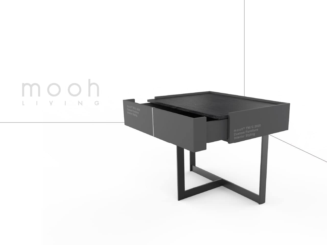 艾達｜床頭櫃｜mooh Living 流行設計家具・墨禾製作