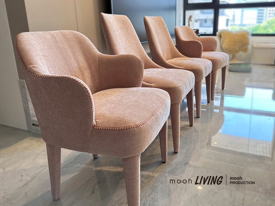 艾希｜無扶手餐椅｜mooh Living 流行設計家具・墨禾製作