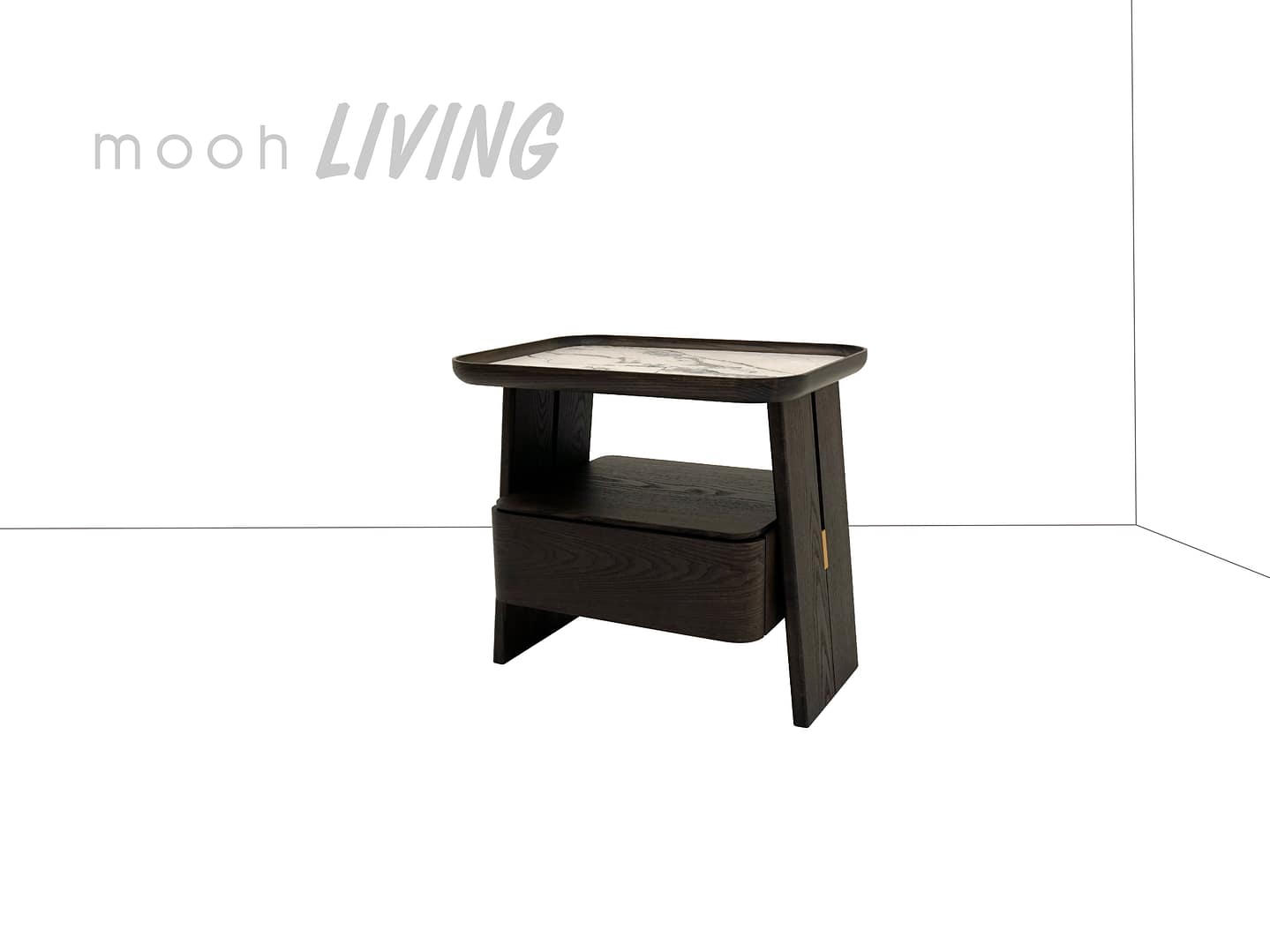 諾登｜床頭櫃｜mooh Living 流行設計家具・墨禾製作