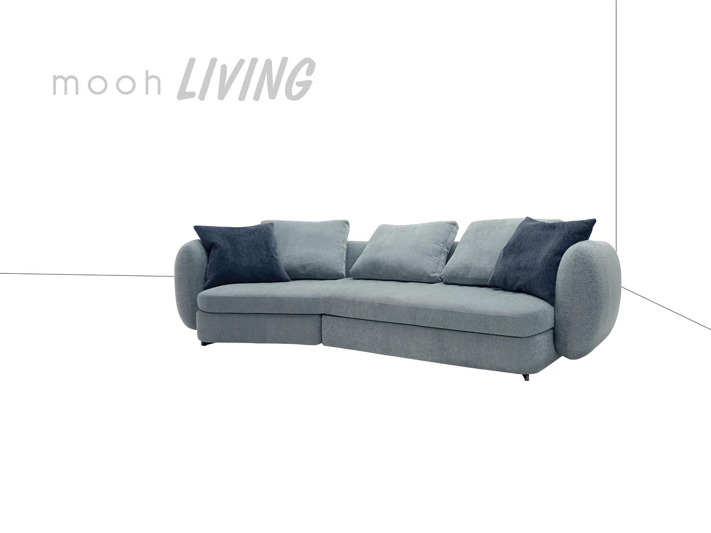 希瓦 │ 三人沙發 - mooh Living．墨禾製作