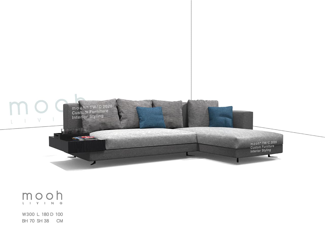 奧斯 │ L型沙發 - mooh Living．墨禾製作
