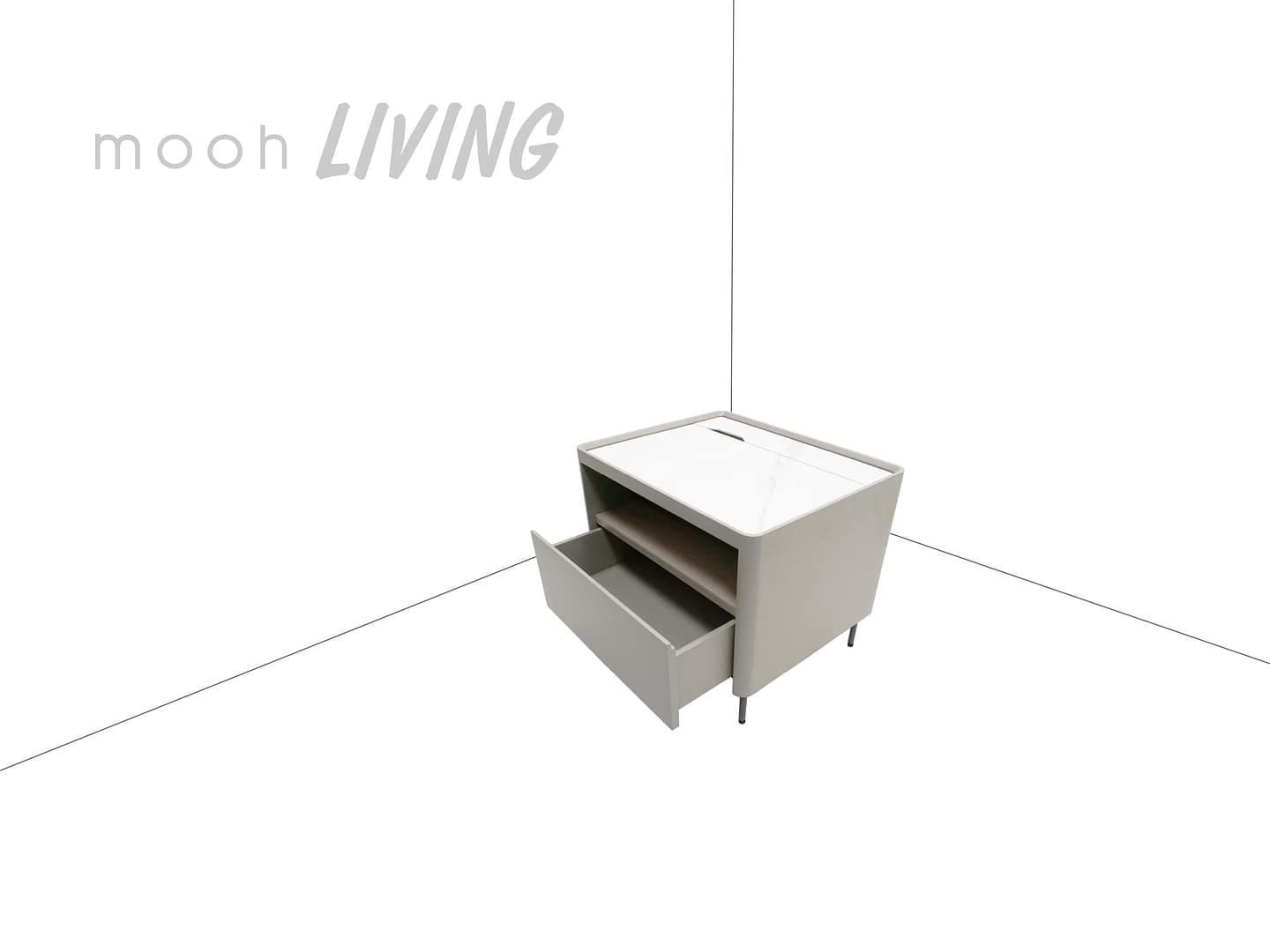 柏格｜床頭櫃｜mooh Living 流行設計家具・墨禾製作