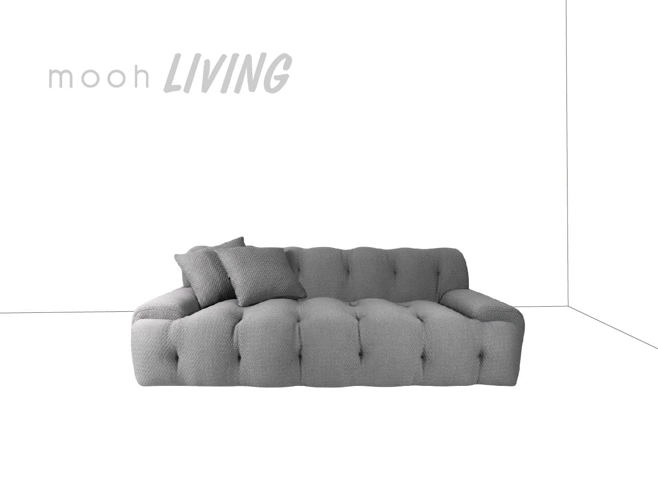 ［mooh select］海沃 2.0 │ 三人沙發 - mooh Living．墨禾製作