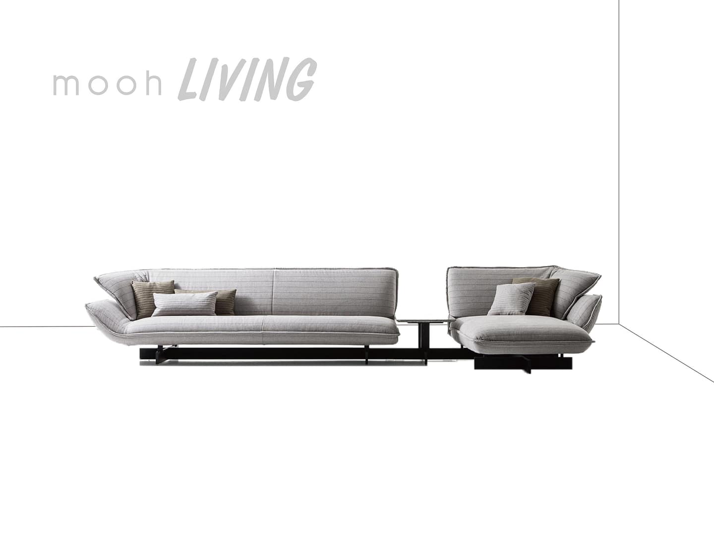 伯森 │ L型沙發 - mooh Living．墨禾製作