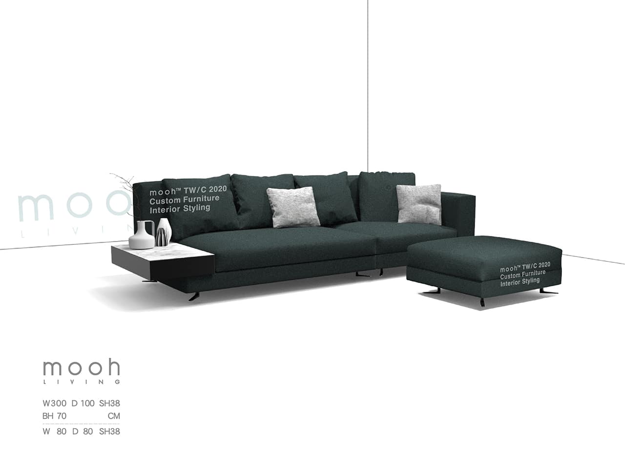 奧斯 │ L型沙發 - mooh Living．墨禾製作