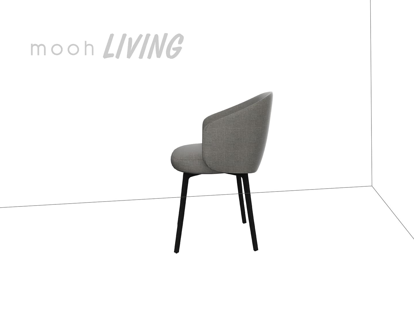 維克多｜扶手餐椅｜mooh Living 流行設計家具・墨禾製作