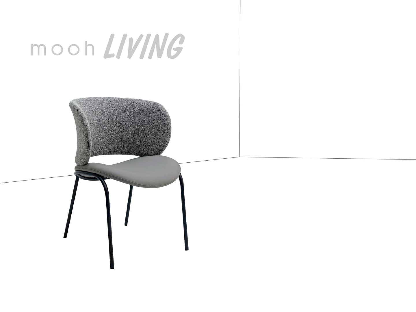 奧迪｜無扶手餐椅｜mooh Living 流行設計家具・墨禾製作