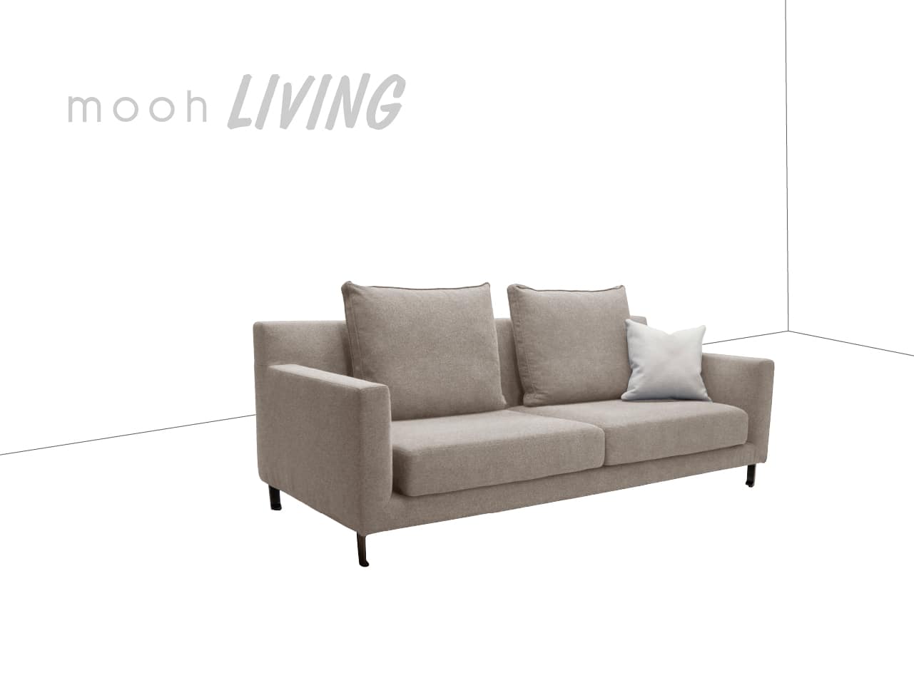 ［mooh select］諾曼 │ 三人沙發 - mooh Living．墨禾製作