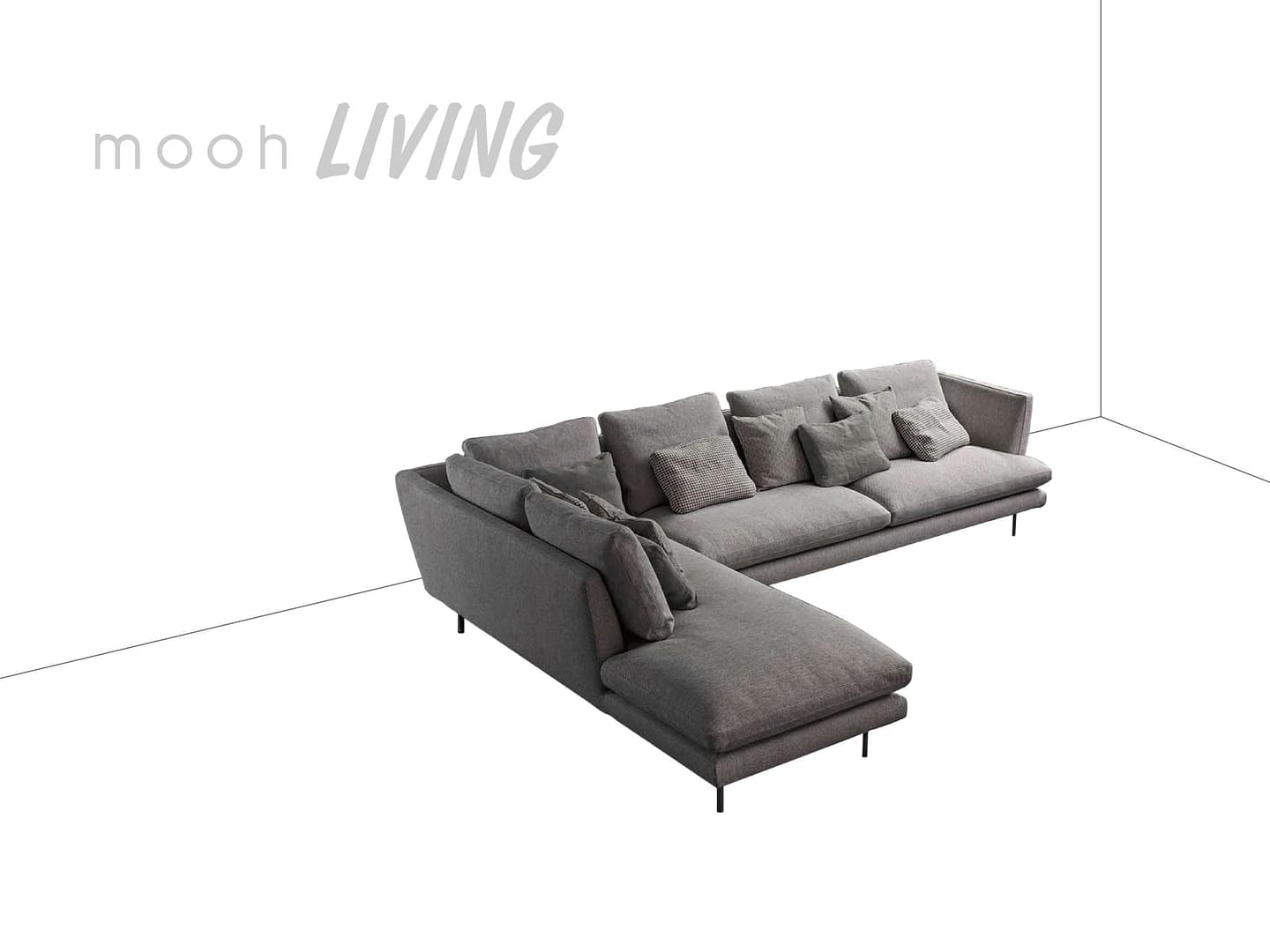 ［mooh select］利勒桑 │ L型沙發 - mooh Living．墨禾製作