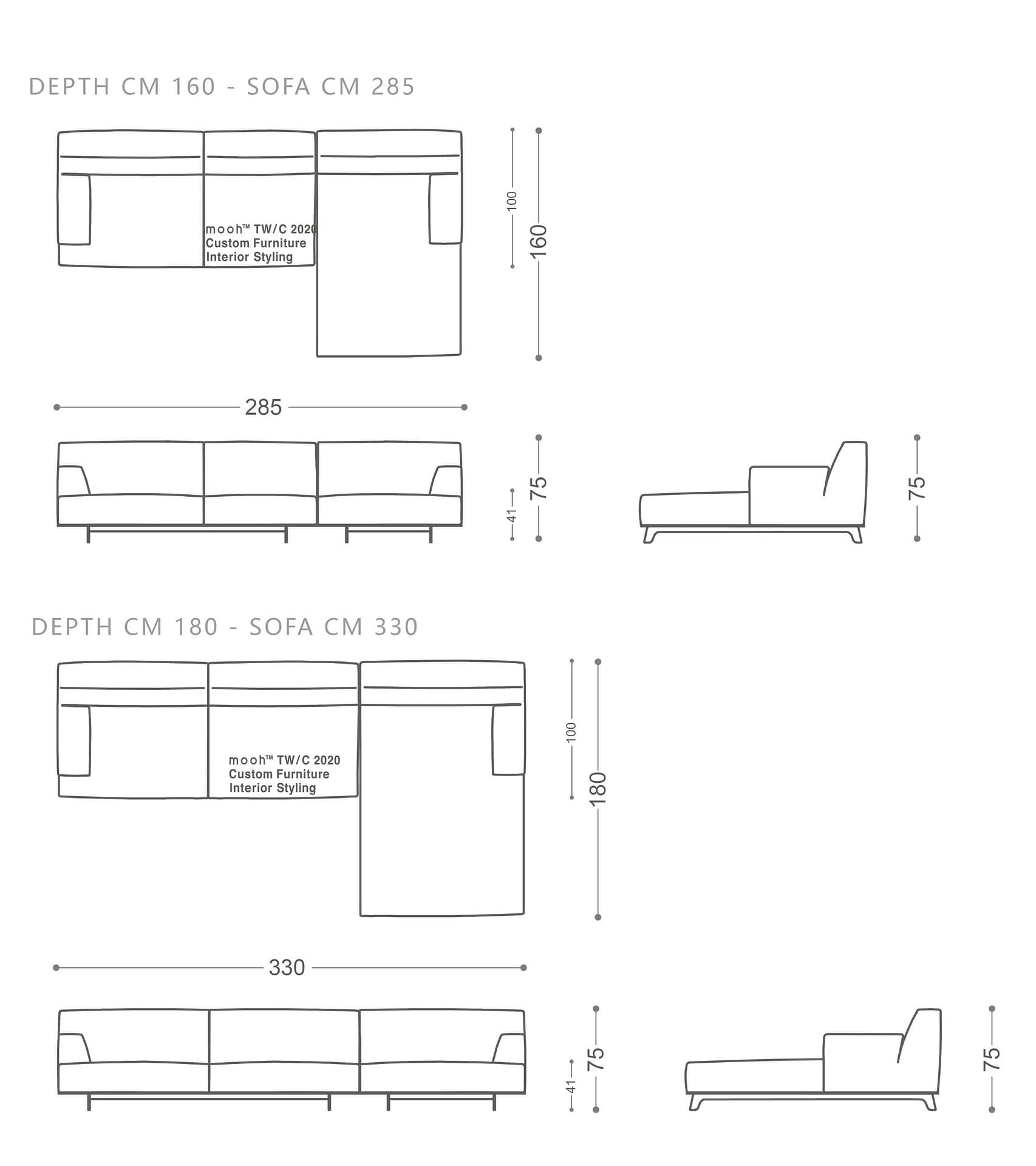 霍克松 I L型沙發｜L型沙發｜mooh Living 流行設計家具・墨禾製作