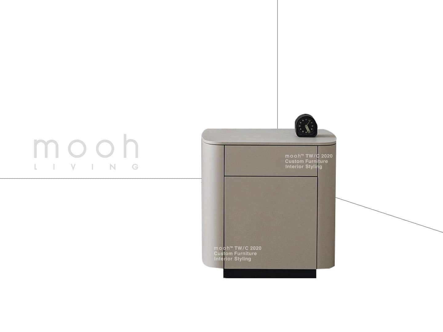 拜倫｜床頭櫃｜mooh Living 流行設計家具・墨禾製作