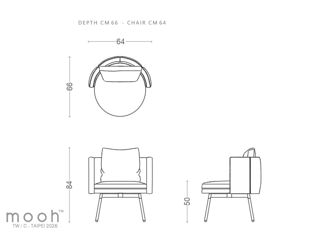 凱米｜扶手餐椅｜mooh Living 流行設計家具・墨禾製作