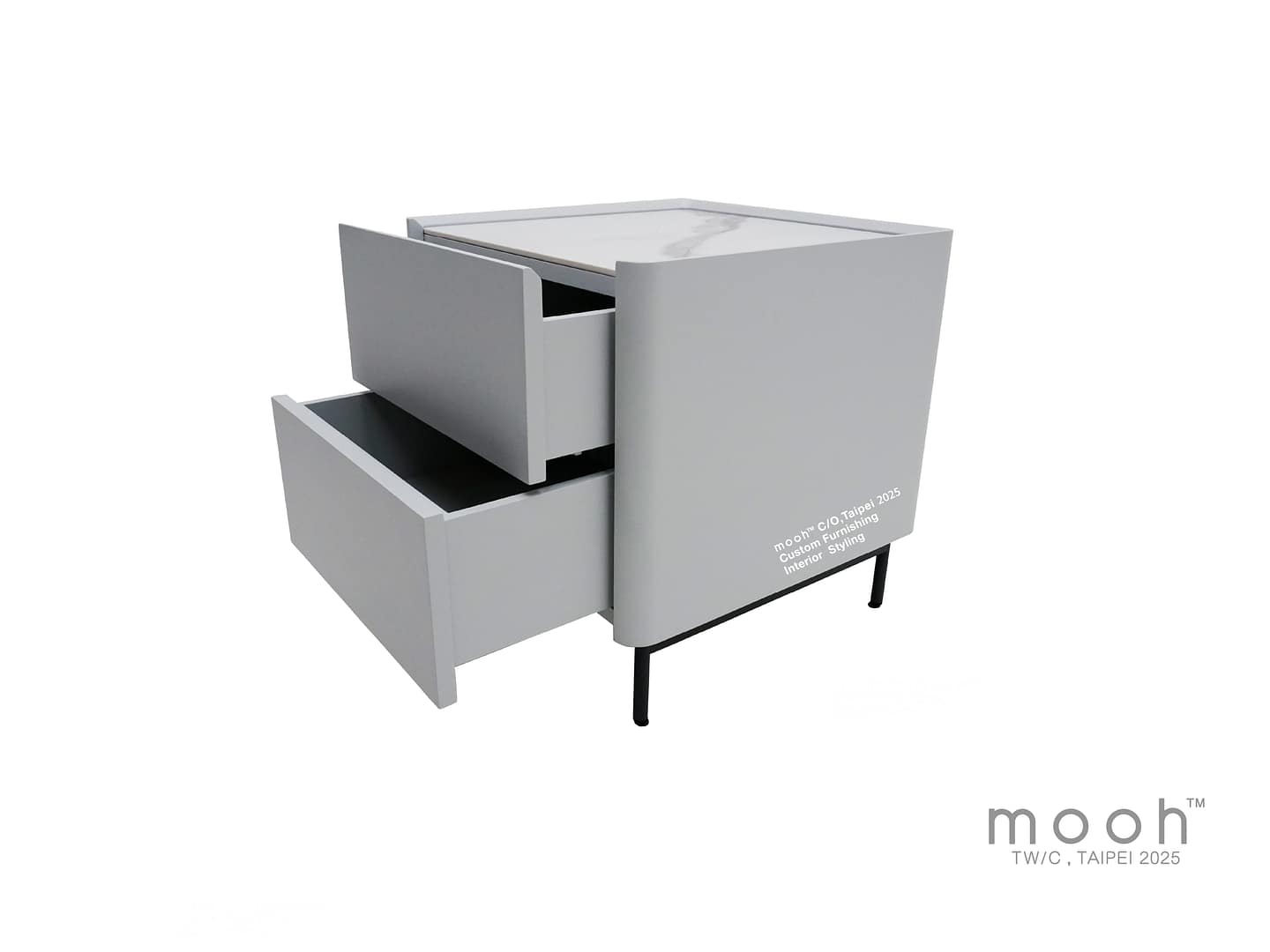 柏格｜床頭櫃｜mooh Living 流行設計家具・墨禾製作