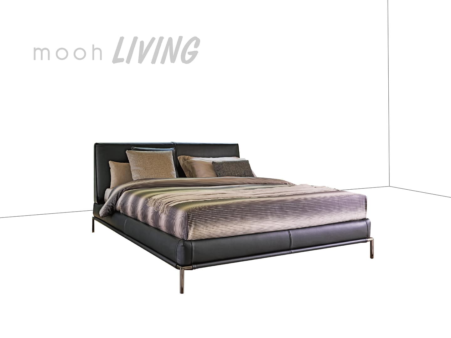 肯尼士 │ 雙人床架 - mooh Living．墨禾製作