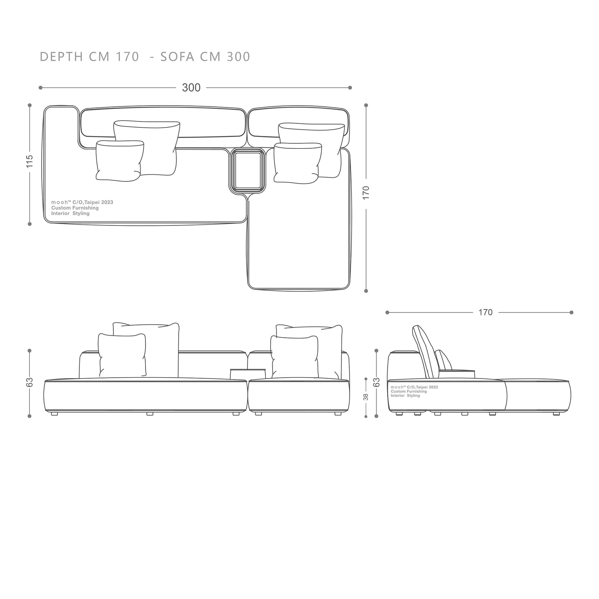 佛林斯 │ L型沙發 - mooh Living．墨禾製作