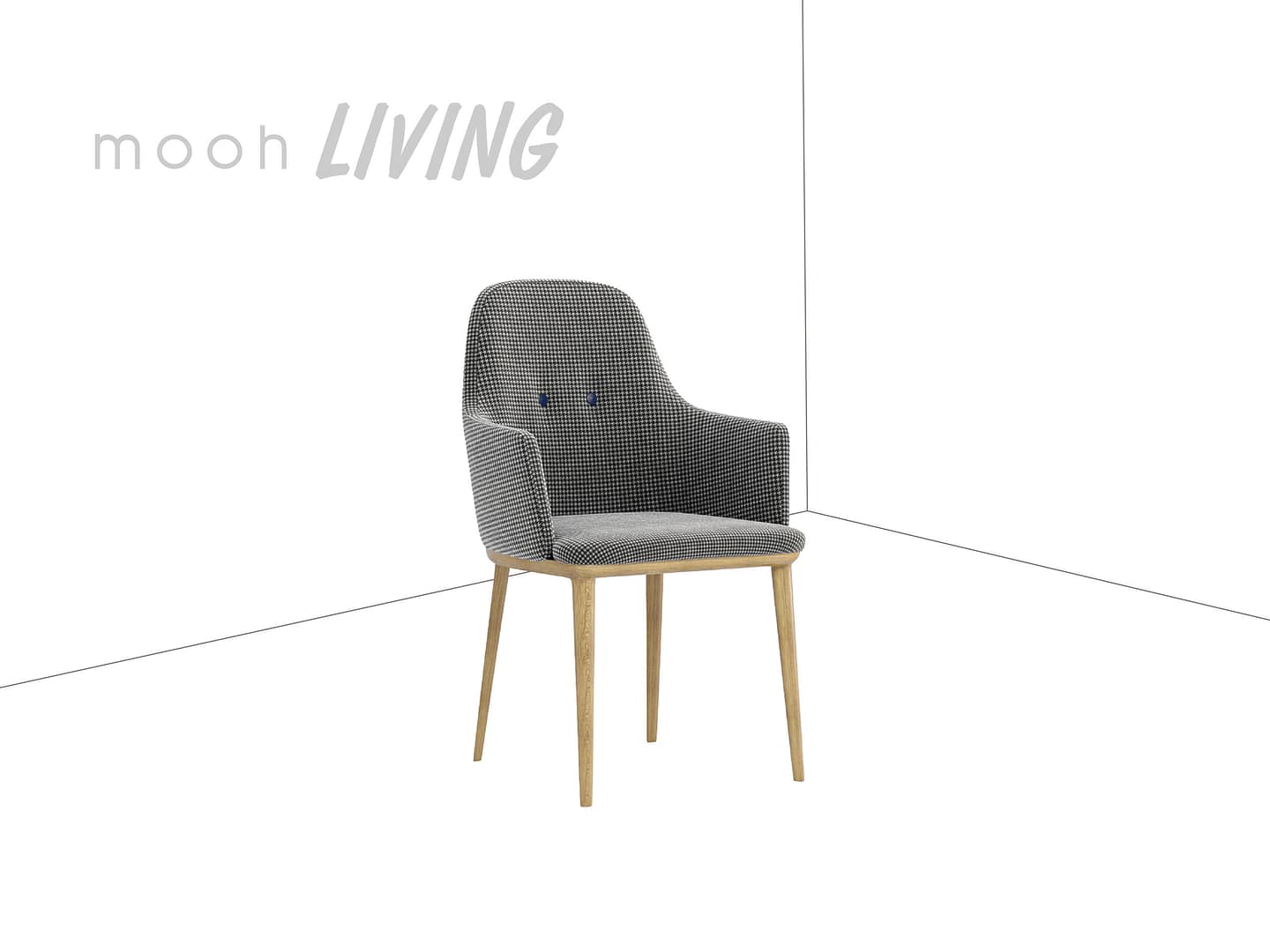 比勒｜扶手餐椅｜mooh Living 流行設計家具・墨禾製作