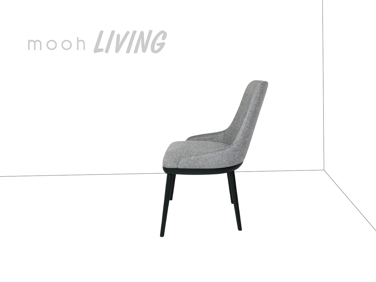 庫爾｜無扶手餐椅｜mooh Living 流行設計家具・墨禾製作