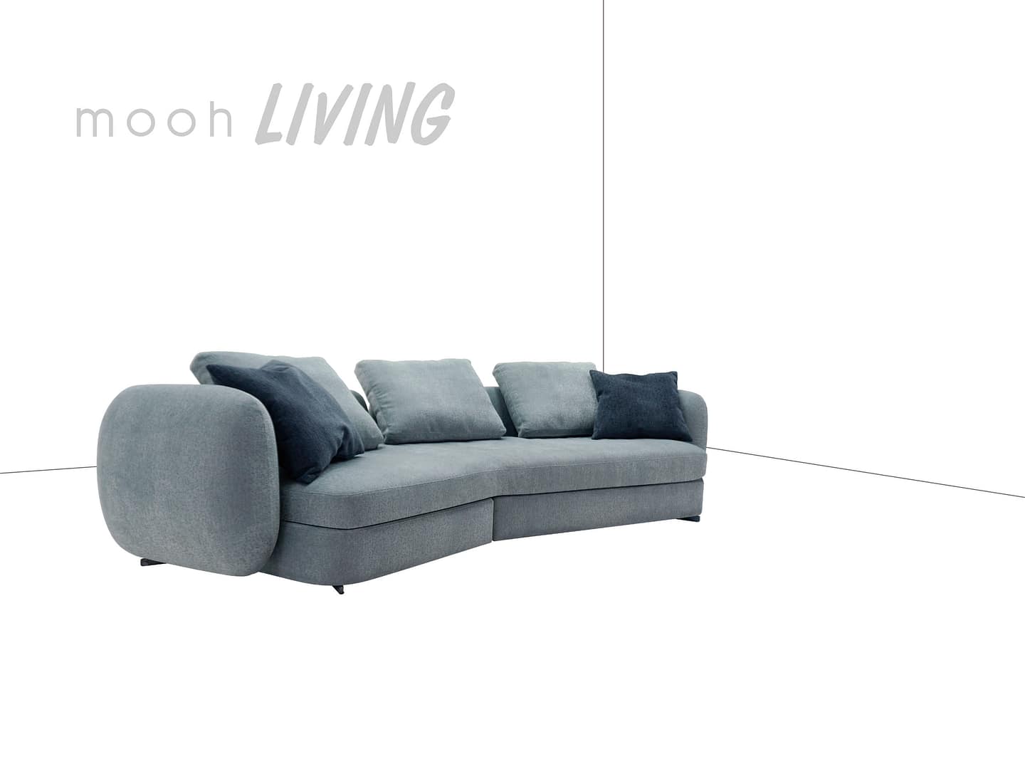 希瓦 │ 三人沙發 - mooh Living．墨禾製作