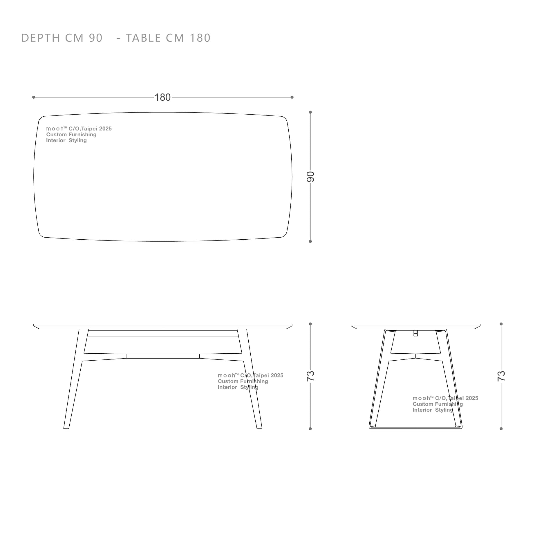 波比｜餐桌｜mooh Living 流行設計家具・墨禾製作