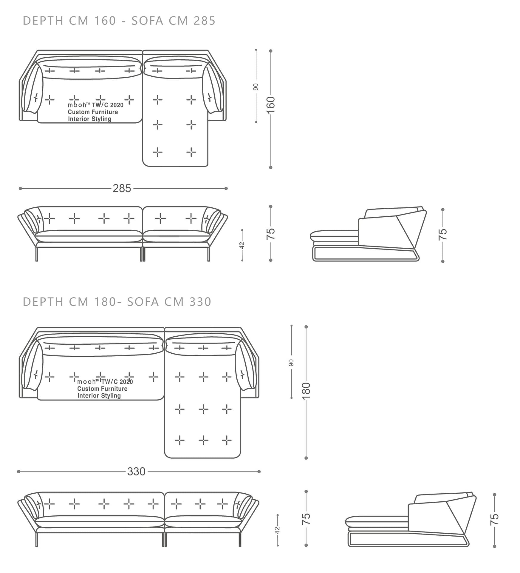 維克 I L型沙發｜L型沙發｜mooh Living 流行設計家具・墨禾製作