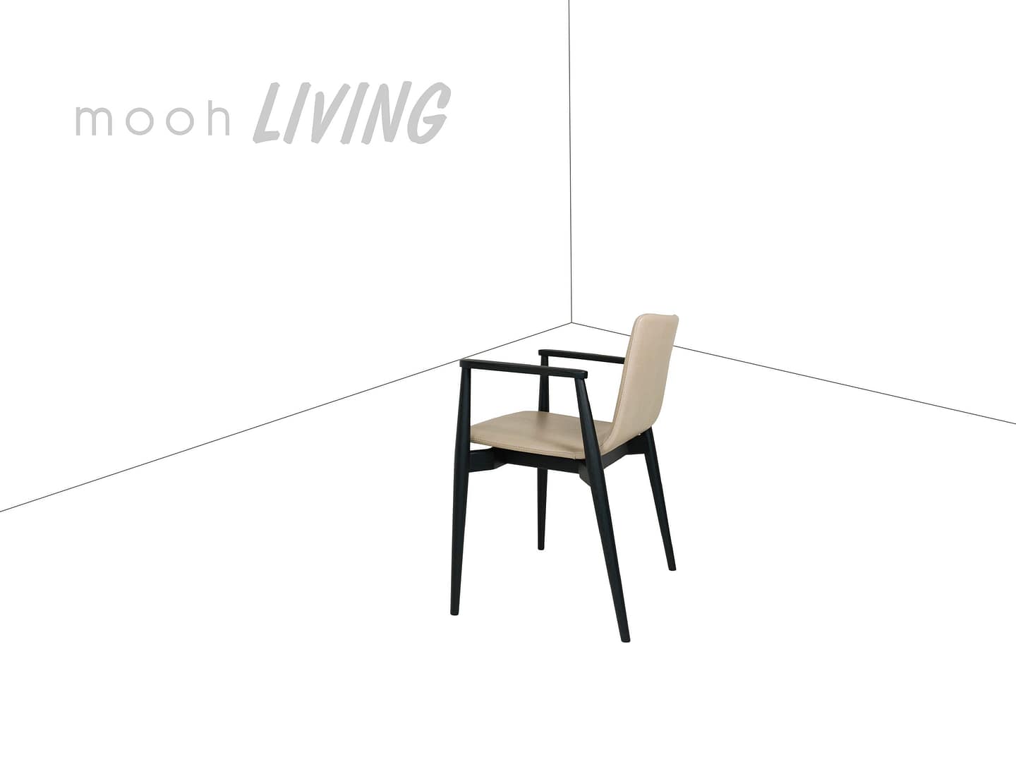 洛美｜扶手餐椅｜mooh Living 流行設計家具・墨禾製作