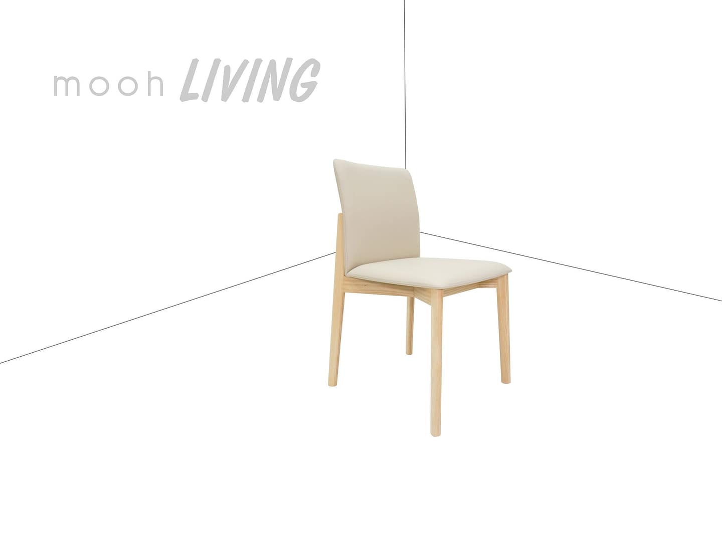 羅倫｜無扶手餐椅｜mooh Living 流行設計家具・墨禾製作