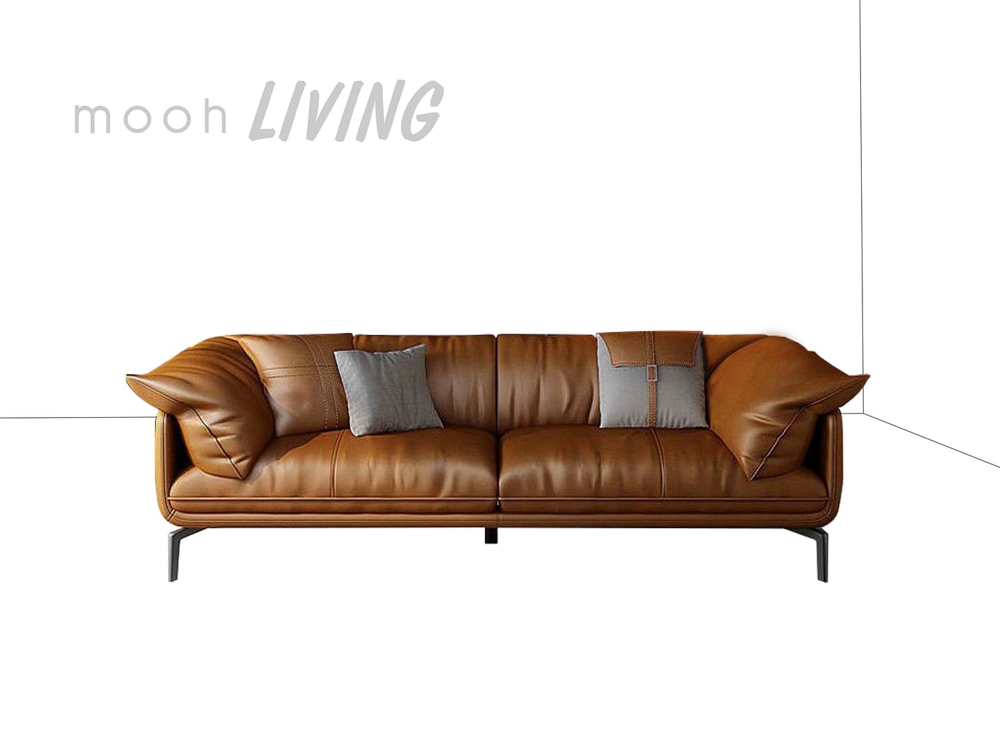 瑪丘 │ 三人沙發 - mooh Living．墨禾製作