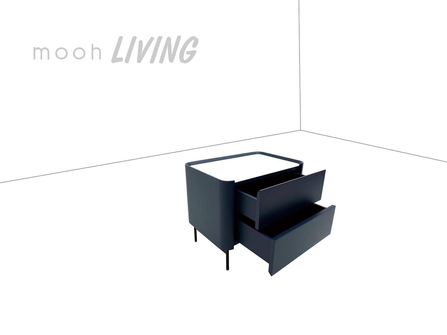 柏格｜床頭櫃｜mooh Living 流行設計家具・墨禾製作