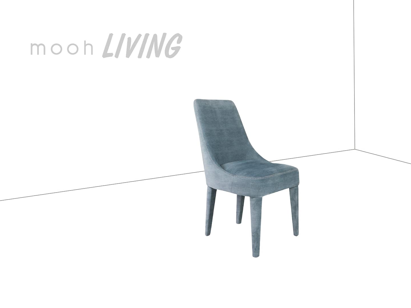 艾希｜無扶手餐椅｜mooh Living 流行設計家具・墨禾製作