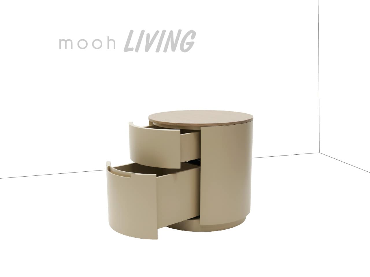 柏比｜床頭櫃｜mooh Living 流行設計家具・墨禾製作