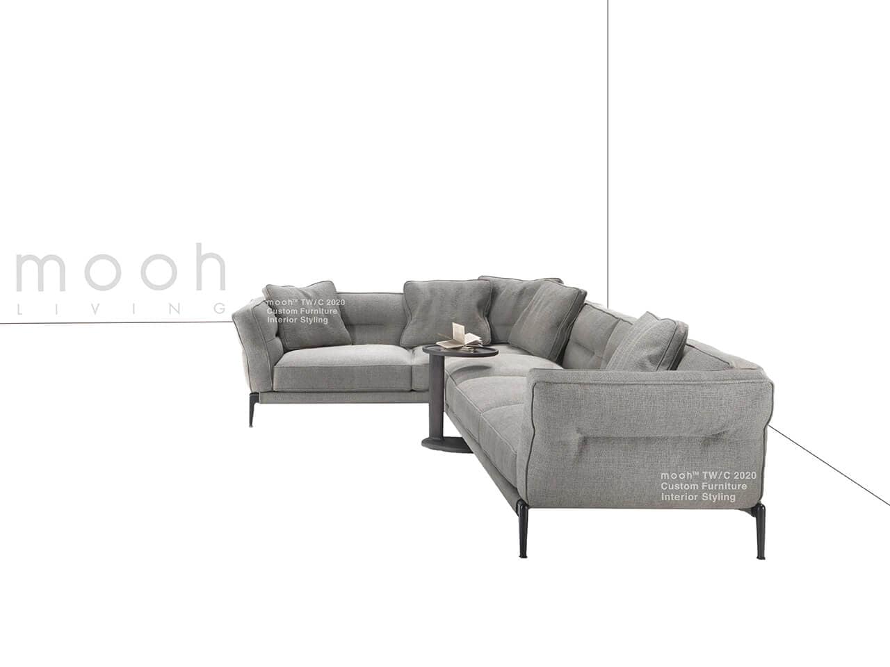 雷諾 I L型沙發｜L型沙發｜mooh Living 流行設計家具・墨禾製作