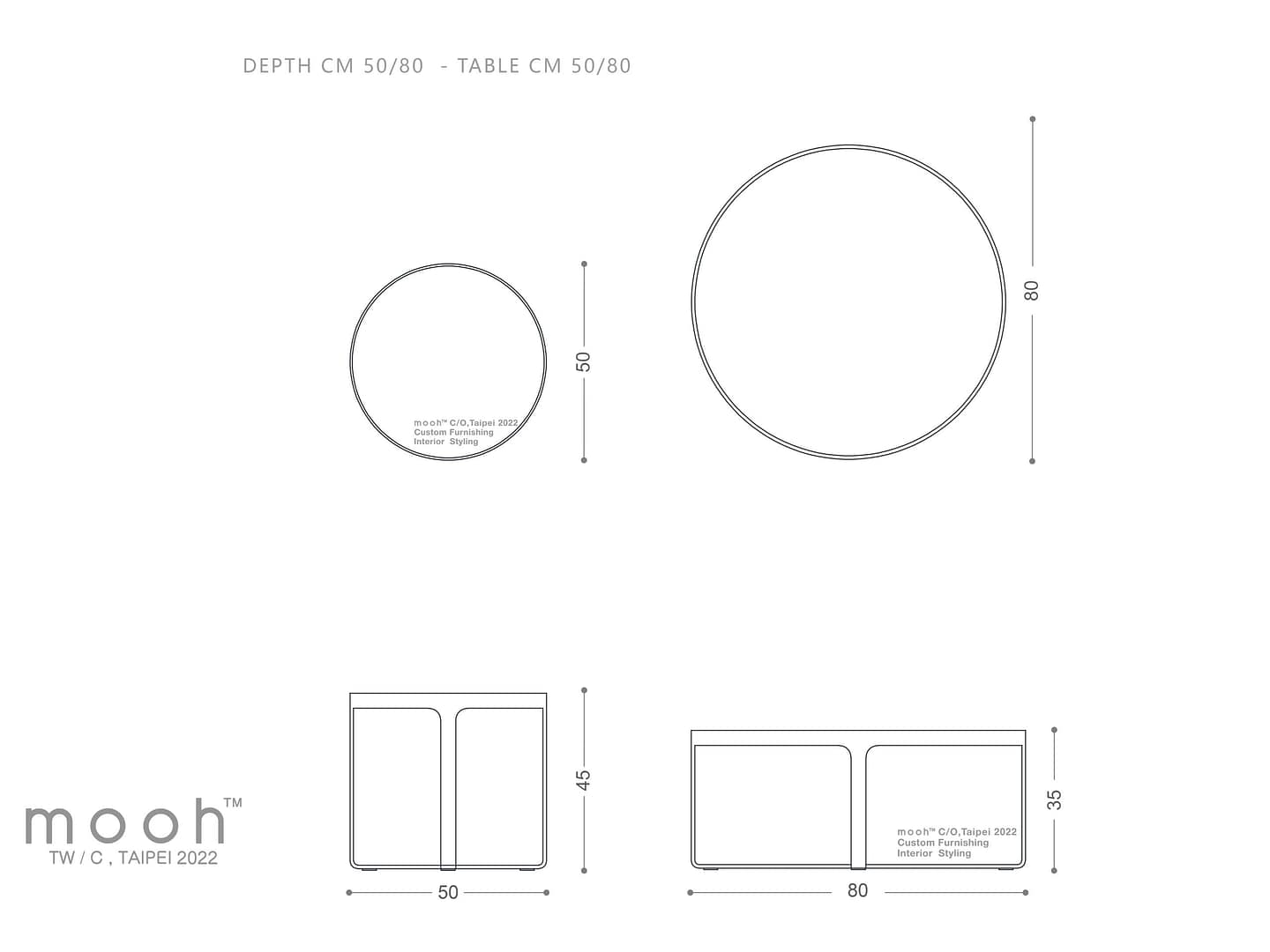 代頓｜茶几｜mooh Living 流行設計家具・墨禾製作