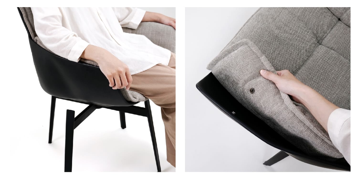 天鵝山｜扶手餐椅｜mooh Living 流行設計家具・墨禾製作