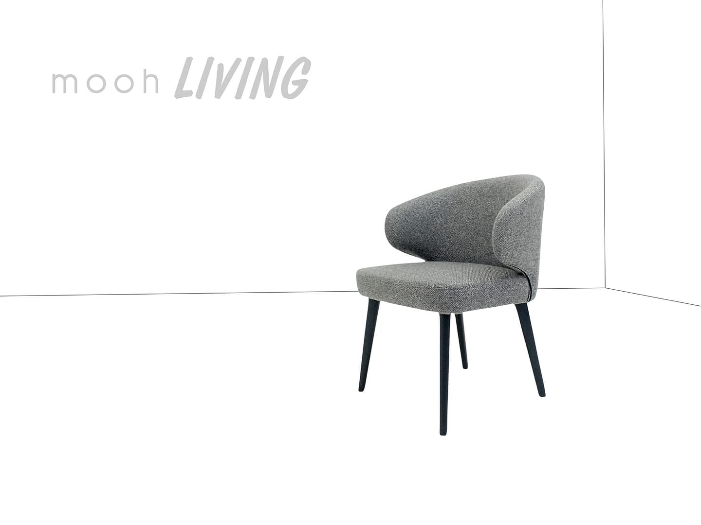 科龐 I（扶手款）｜扶手餐椅｜mooh Living 流行設計家具・墨禾製作
