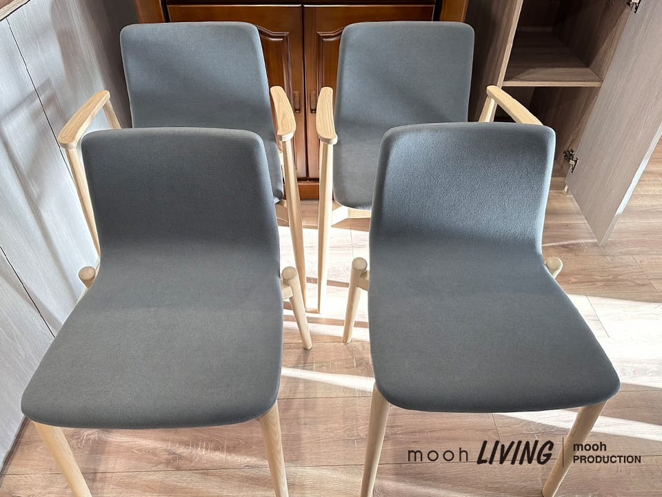 洛美｜扶手餐椅｜mooh Living 流行設計家具・墨禾製作