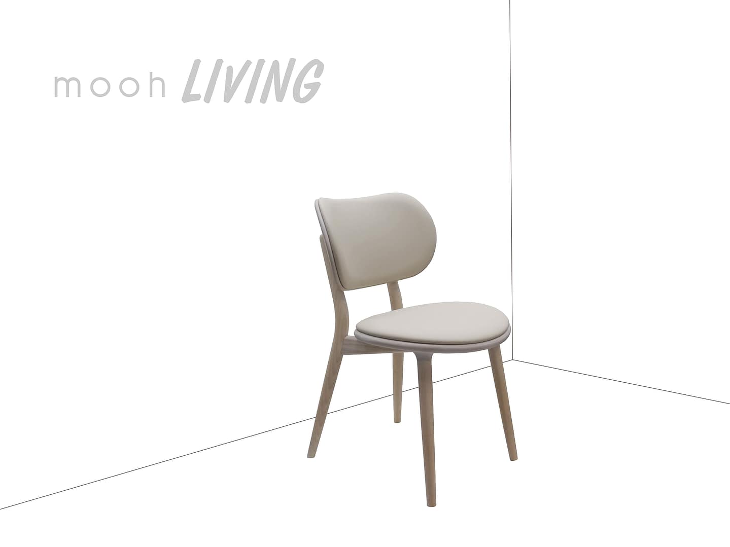 瑪莎｜無扶手餐椅｜mooh Living 流行設計家具・墨禾製作