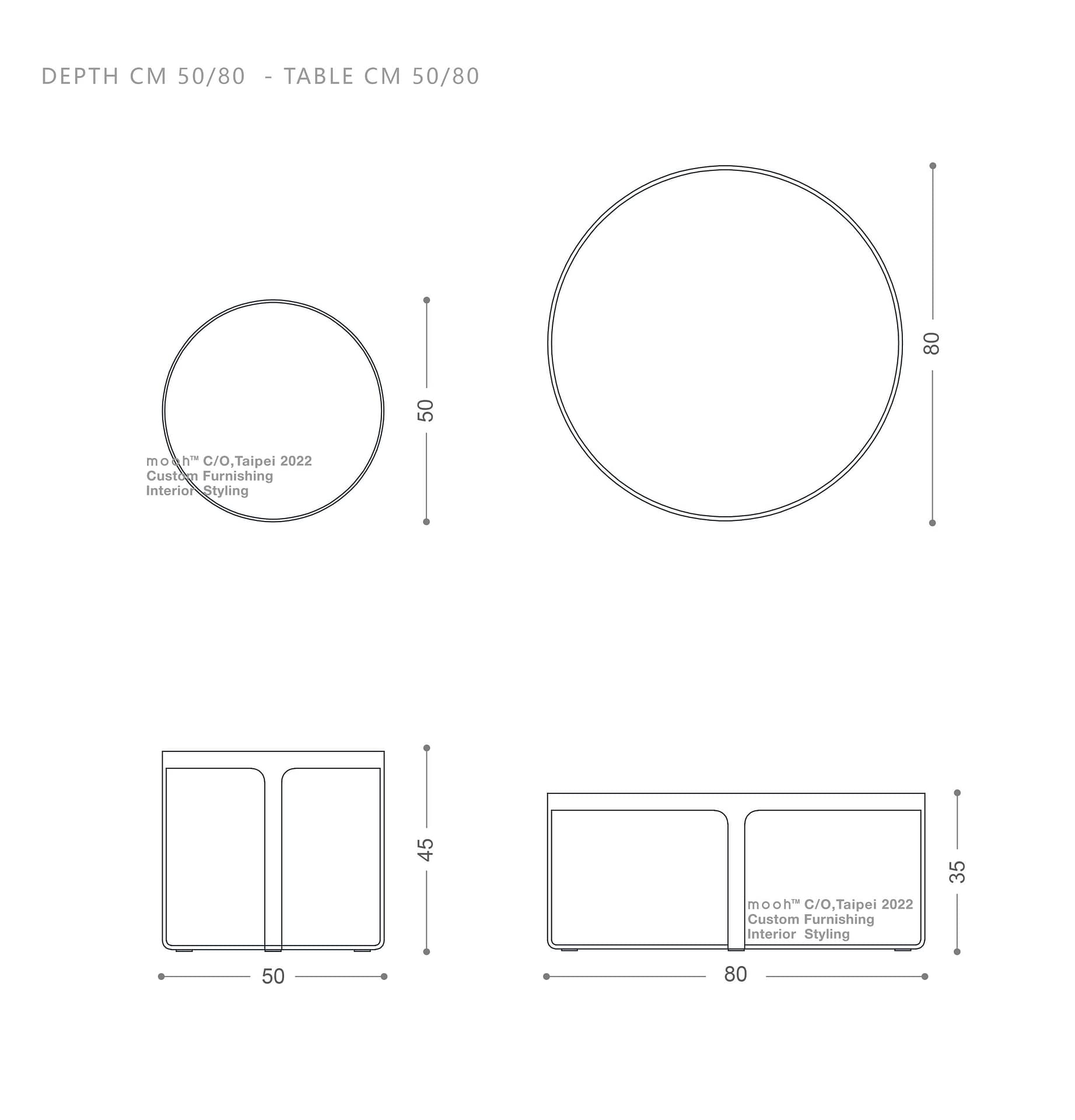 代頓｜茶几｜mooh Living 流行設計家具・墨禾製作