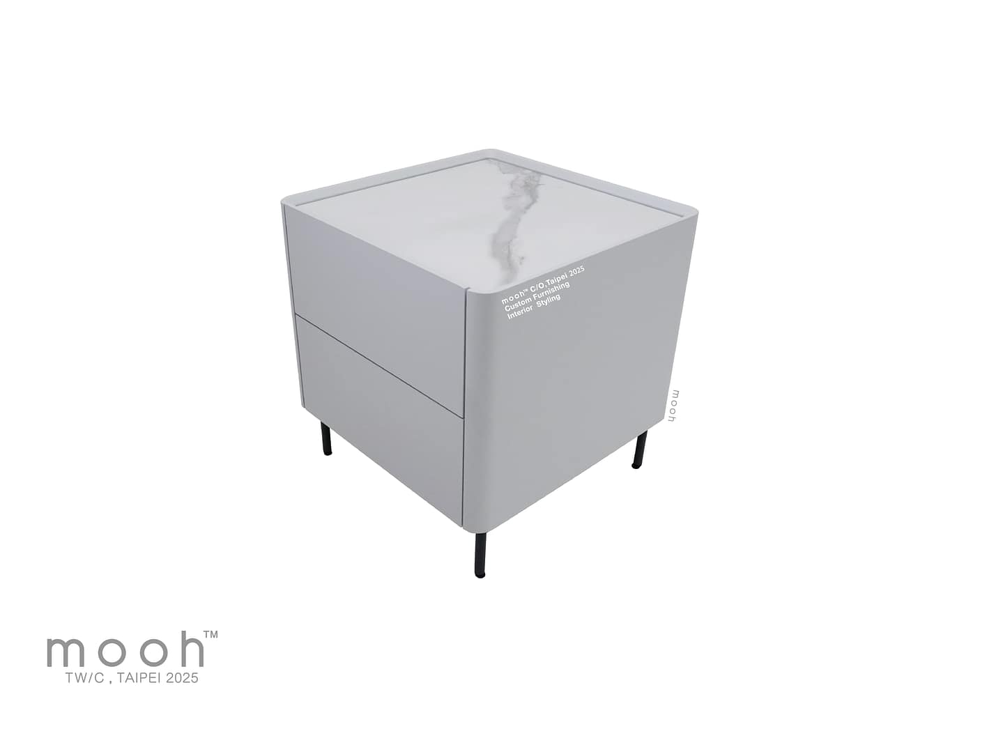 柏格｜床頭櫃｜mooh Living 流行設計家具・墨禾製作