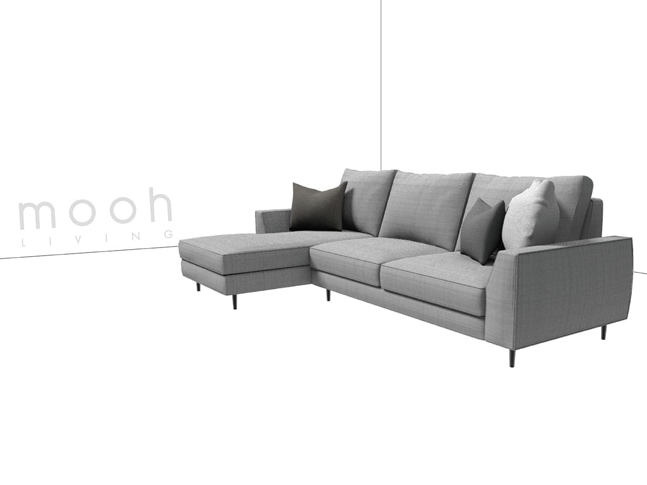 安格 │ L型沙發 - mooh Living．墨禾製作