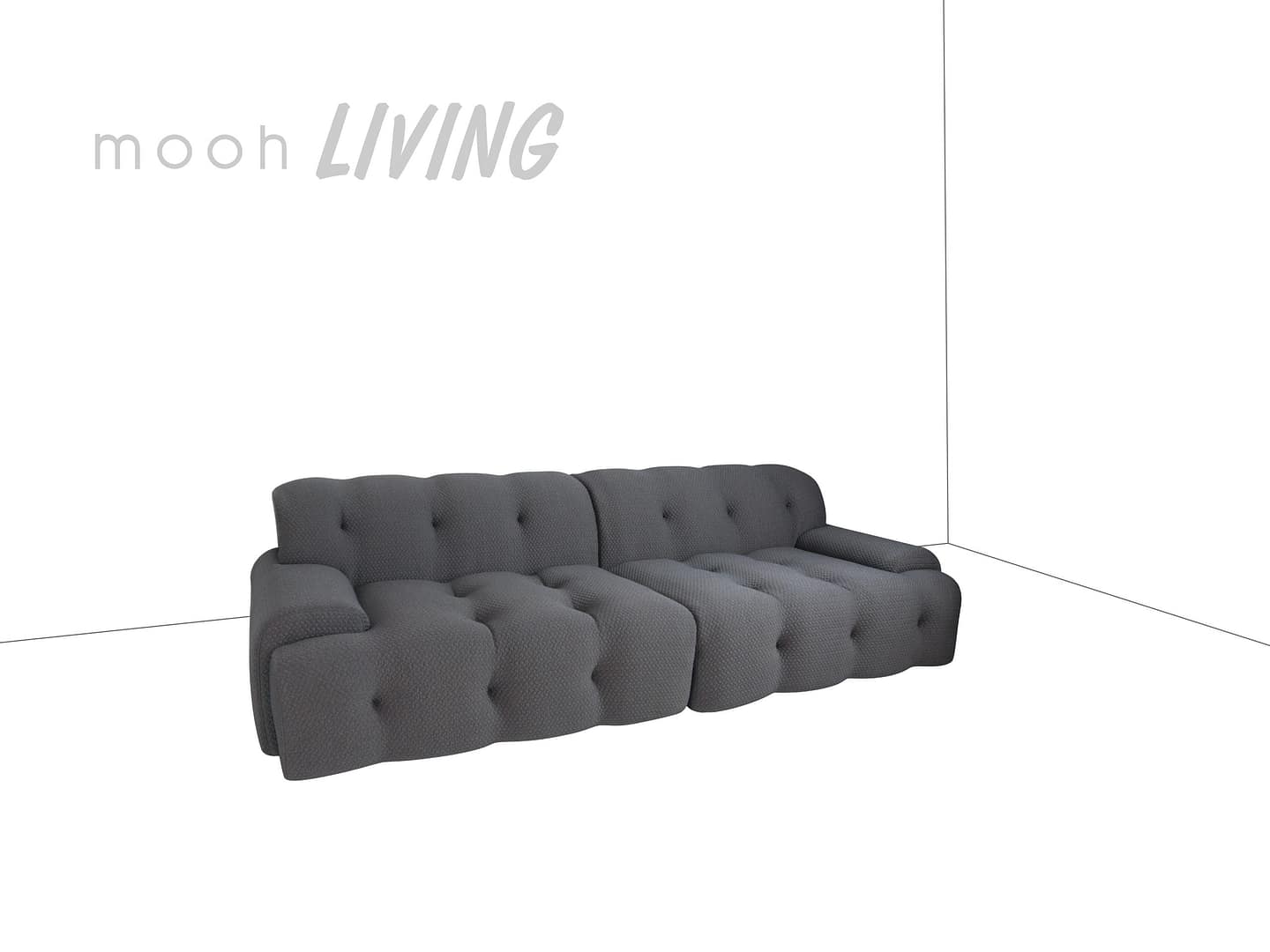 海沃 2.0 │ 三人沙發 - mooh Living．墨禾製作