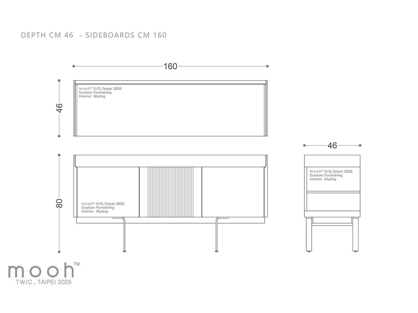 伊塔｜餐櫃｜mooh Living 流行設計家具・墨禾製作