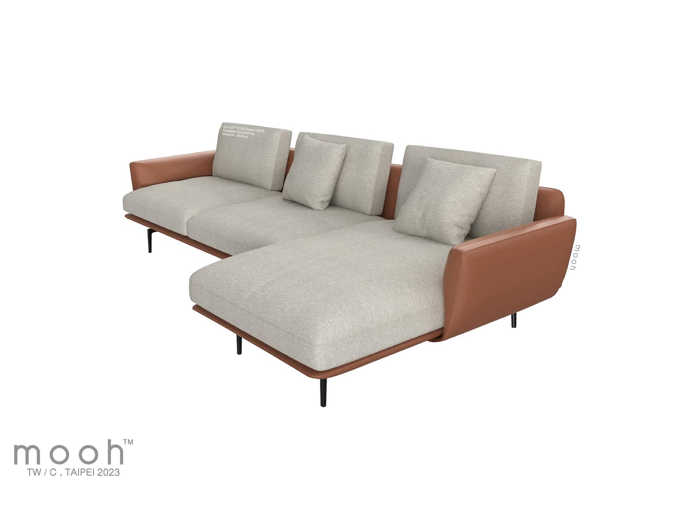 ［mooh select］史丹佛 │ L型沙發 - mooh Living．墨禾製作