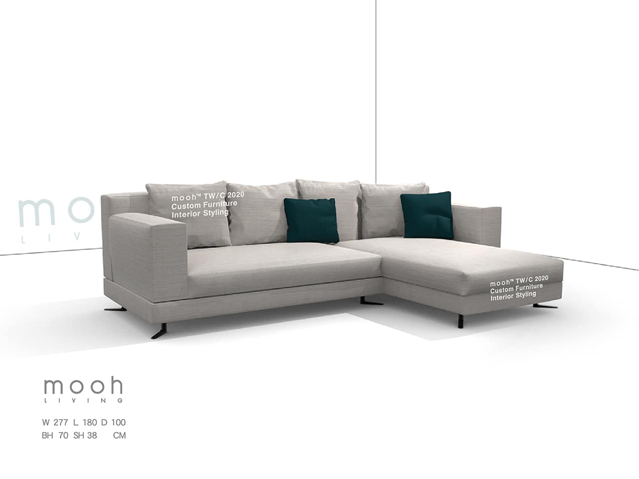 奧斯 │ L型沙發 - mooh Living．墨禾製作