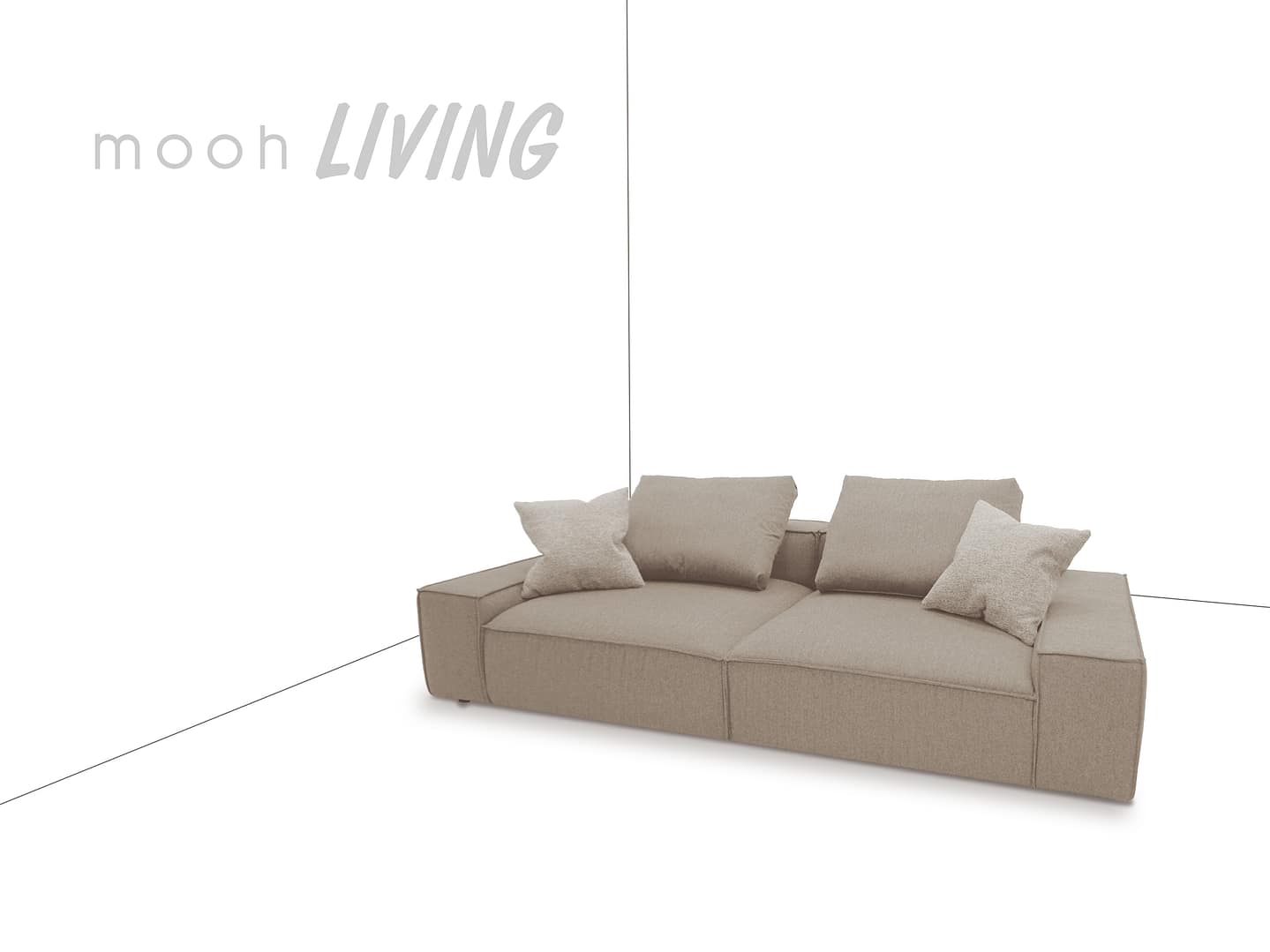 ［mooh select］馬蒂尼 │ 三人沙發 - mooh Living．墨禾製作