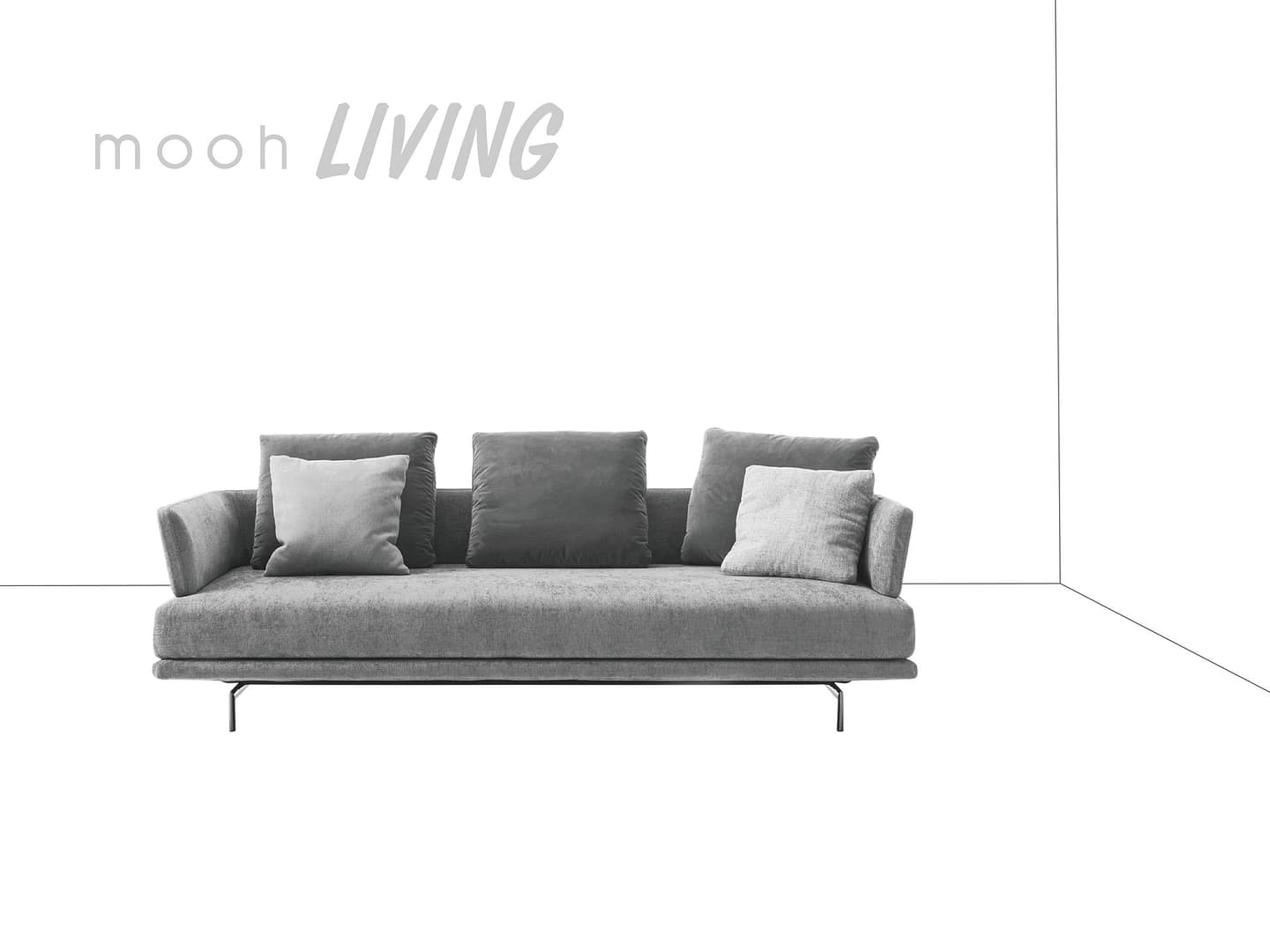 昆塔 │ 三人沙發 - mooh Living．墨禾製作