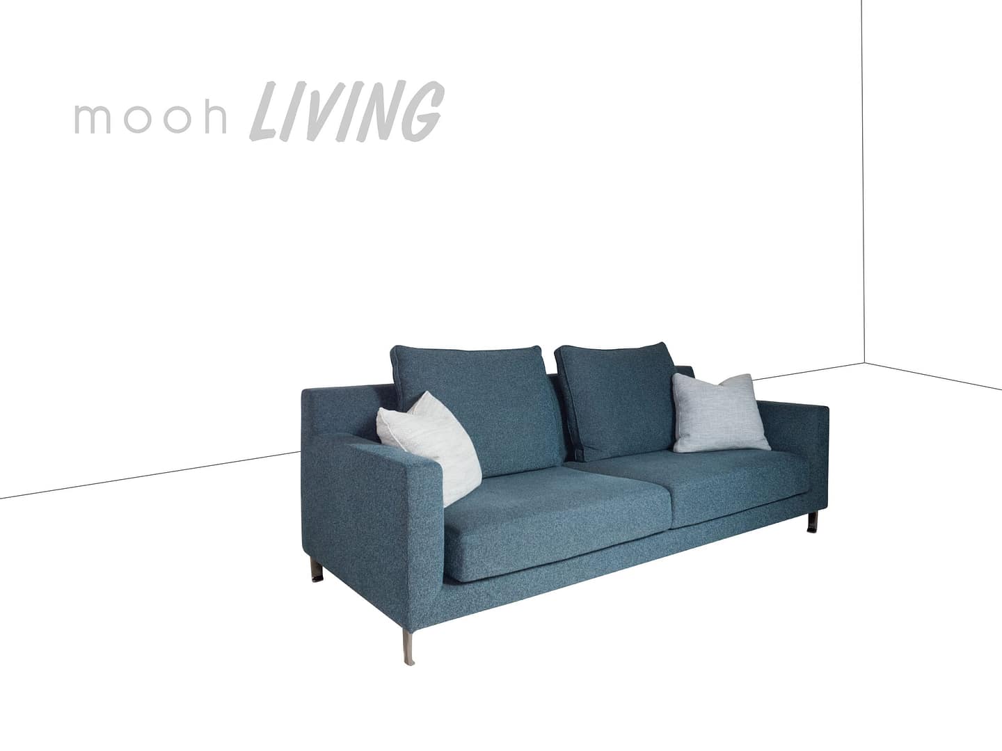 ［mooh select］諾曼 │ 三人沙發 - mooh Living．墨禾製作