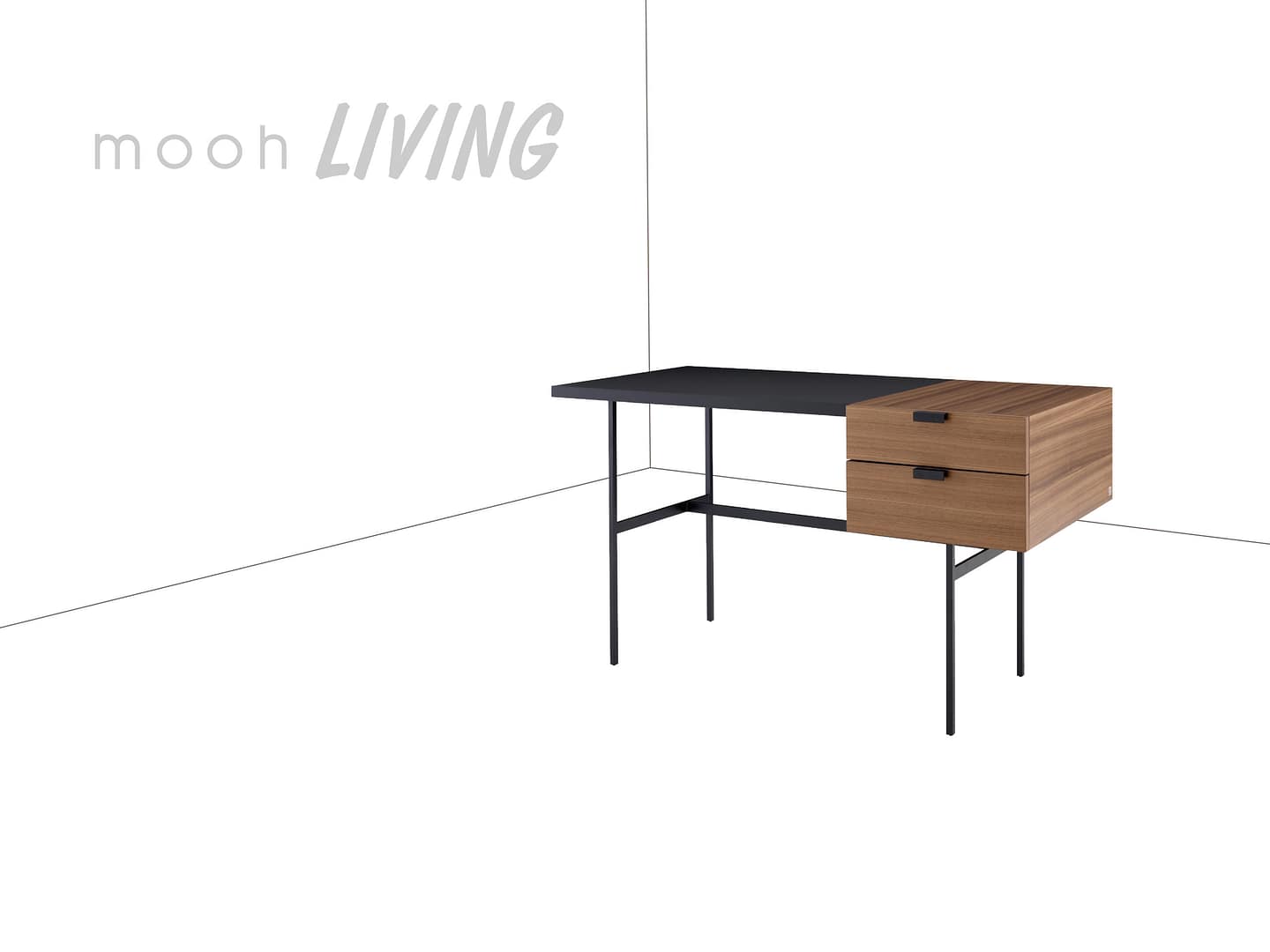 派德｜書桌｜mooh Living 流行設計家具・墨禾製作