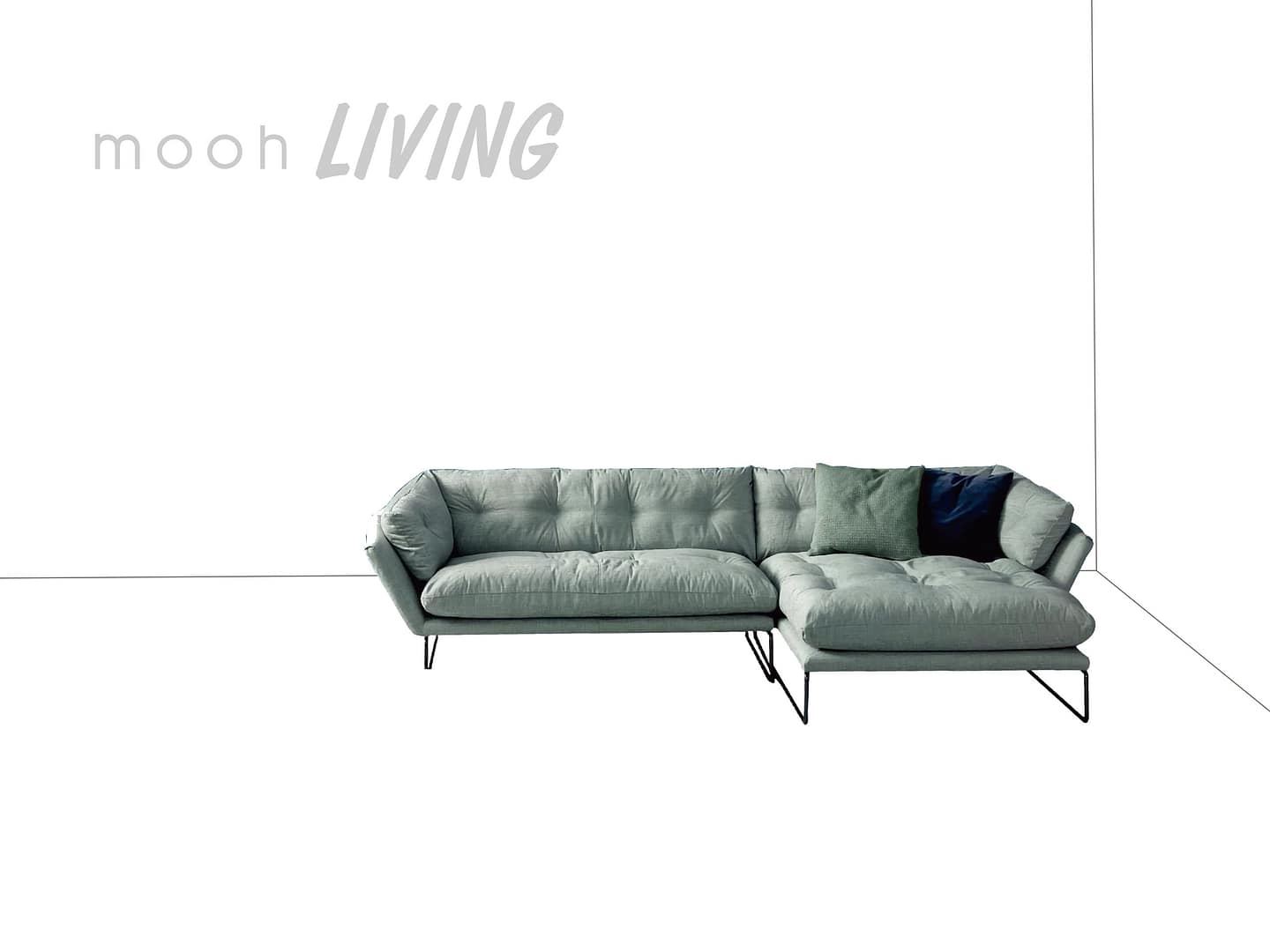維克 I L型沙發｜L型沙發｜mooh Living 流行設計家具・墨禾製作