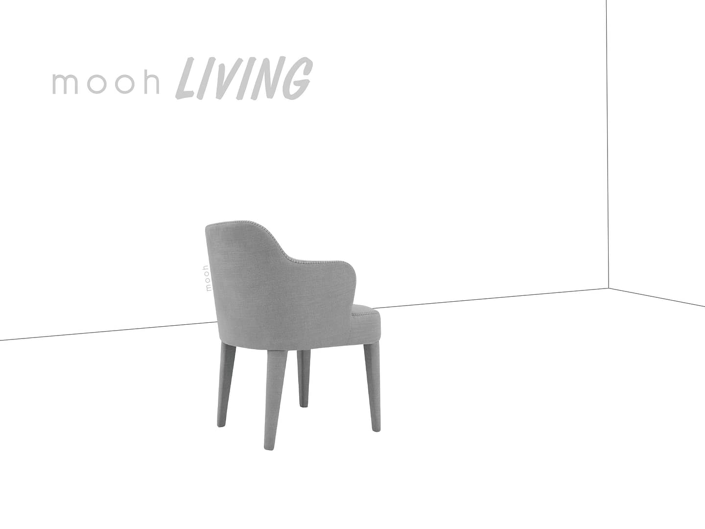 艾希 II｜扶手餐椅｜mooh Living 流行設計家具・墨禾製作
