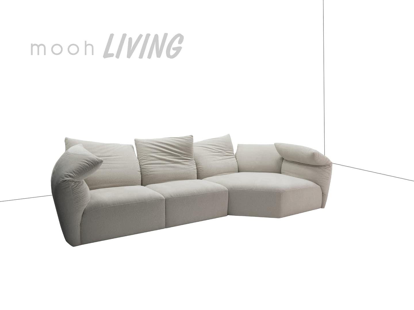 洛林 │ L型沙發 – 334 - mooh Living．墨禾製作
